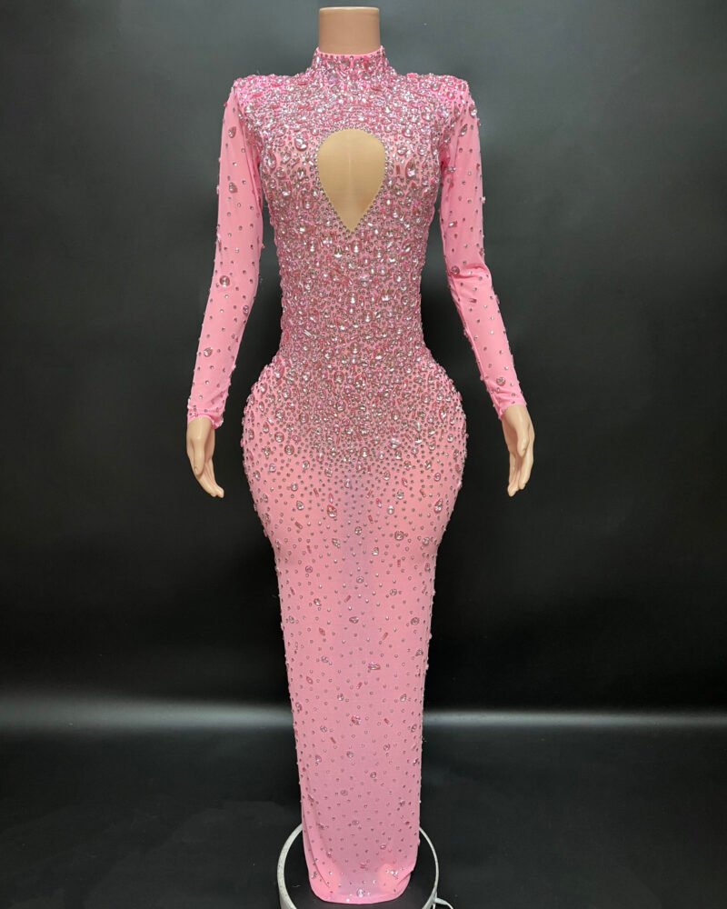 aurielle dress (maxi length) pink