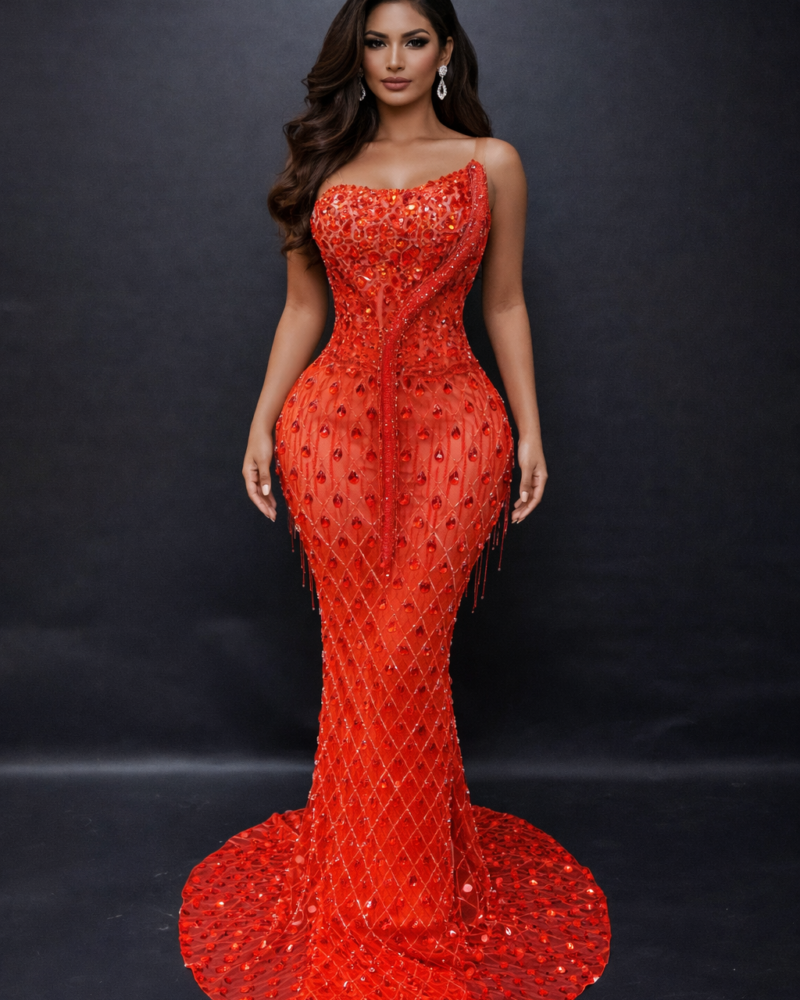 New Arrivals valentina dress (maxi length) red