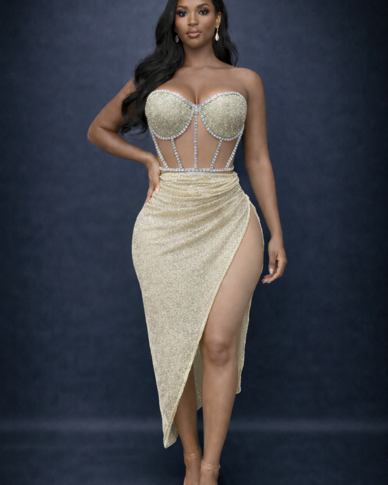 New Arrivals sculpted desire set (pink)