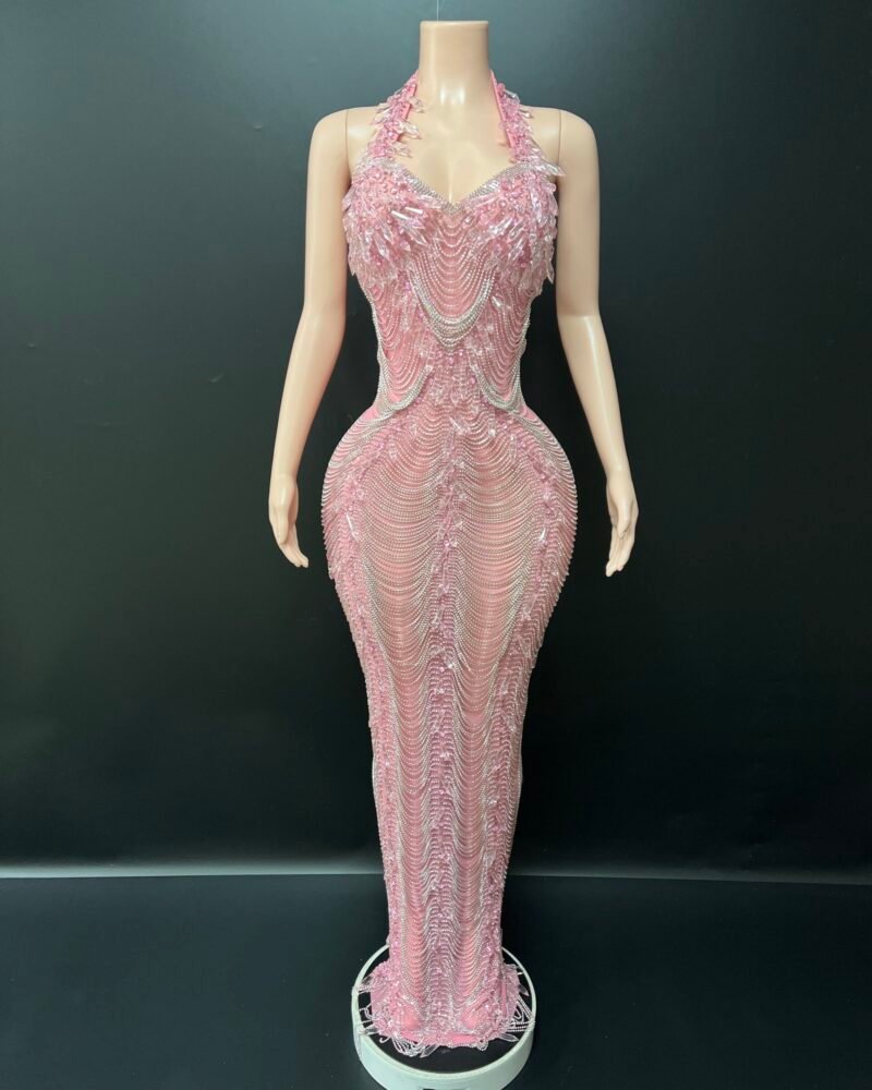 New Arrivals the halo chain dress (silver) (copy)