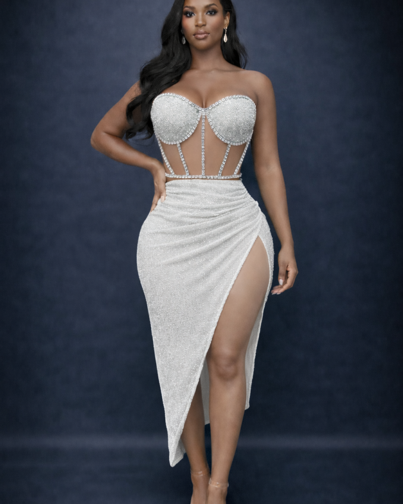 New Arrivals sculpted desire set (white)